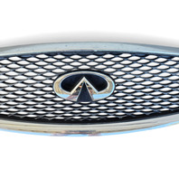 2014-2018 Infiniti Q50 Front Bumper Grill Grille Chrome, 62310-4HB1B, F057, OEM, 2014, 2015, 2016, 2017, 2018