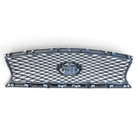 2014-2018 Infiniti Q50 Front Bumper Grill Grille Chrome, 62310-4HB1B, F057, OEM, 2014, 2015, 2016, 2017, 2018