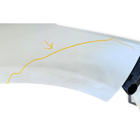2014-2023 Infiniti Q50 Front Fender Right/Passenger w/Molding White, F3101-4HKMA, F057, OEM, 2014, 2015, 2016, 2017, 2018, 2019, 2020, 2021, 2022, 2023