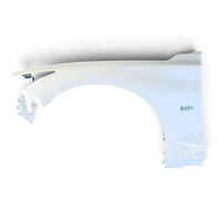 2014-2023 Infiniti Q50 Front Fender Left/Driver w/Molding White, F3101-4HKMA, F057, OEM, 2014, 2015, 2016, 2017, 2018, 2019, 2020, 2021, 2022, 2023