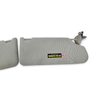 2007-2008 Acura TL Sun Visor Sunvisor Left/Right Set Gray Grey 83230-SEP-A02ZE, F059, OEM, 2007, 2008
