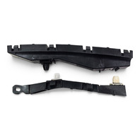 2004-2008 Acura TL Rear/Left Bumper Side Bracket Set Upper Lower 71599-SEP-A01, 71598-SEP-A00, F059, OEM, 2004, 2005, 2006, 2007, 2008