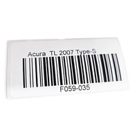 2007-2008 Acura TL Type-S Rear Right Door Panel Lining Trim Grey/Black 83736-SEP-A11, F059, OEM, 2007, 2008