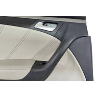 2007-2008 Acura TL Type-S Rear Left Door Panel Trim Black/Gray 83786-SEP-A11ZB, F059, OEM, 2007, 2008