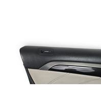 2007-2008 Acura TL Type-S Front Left Door Panel Lining Trim Black/Gray, 83586-SEP-A13ZB, F059, OEM, 2007, 2008