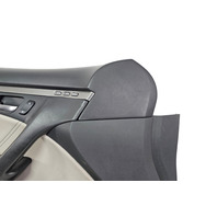 2007-2008 Acura TL Type-S Front Left Door Panel Lining Trim Black/Gray, 83586-SEP-A13ZB, F059, OEM, 2007, 2008