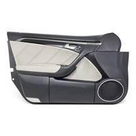2007-2008 Acura TL Type-S Front Left Door Panel Lining Trim Black/Gray, 83586-SEP-A13ZB, F059, OEM, 2007, 2008