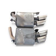 2007-2008 Acura TL Type-S Exhaust Muffler Dual Tail Baffle Pipe Left/Right Set 18305-SEP-A51, F059, OEM, 2007, 2008