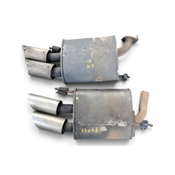 2007-2008 Acura TL Type-S Exhaust Muffler Dual Tail Baffle Pipe Left/Right Set 18305-SEP-A51, F059, OEM, 2007, 2008