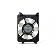 Honda HR-V HRV 16-21 Right Condenser Radiator Cooling Fan w/ Shroud, 38615-50W-H01, 38616-51B-H01, RNDM, OEM, 2016, 2017, 2018, 2019, 2020, 2021