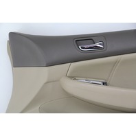 Honda Accord 03-07 Sedan Door Panel Trim Front Right Leather, Tan 83500-SDC-A91, OEM, 2003, 2004, 2005, 2006, 2007