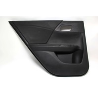 Honda Accord 13-17 EX Sedan Door Panel Trim, Rear Left Black Leather, A828, OEM, 2013, 2014, 2015, 2016, 2017