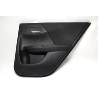 Honda Accord 13-17 EX Door Panel Trim, Rear Right Black Leather 83750-T2F-A61, A828, OEM, 2013, 2014, 2015, 2016, 2017