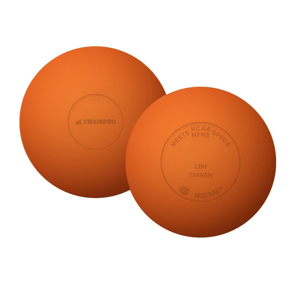 NFHS /& NCAA Approved CHAMPRO Sports 2 Pack Official Rubber Lacrosse Balls