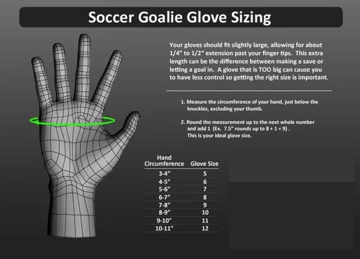 size 4 goalkeeper gloves