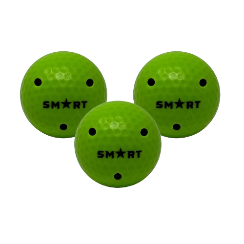 Smart Hockey Off-Ice Mini Training Stick Handling Balls Weight - 3oz. (Neon Green) 3 Pack