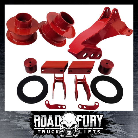 2 5 Track Bar Complete Front Level Lift Kit For F250 F350 F450 Super Duty Red 4 Ebay 2 5 Track Bar Complete Front Level Lift Kit For F250 F350 F450 Super Duty Red 4 Ebay