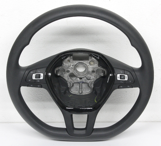 Blemished FITMENT NOTES: Black leatherette steering wheel with Cruise Control and Media control buttons. ONLY for models w/OUT heat option and w/OUT adaptive cruise option. May have other minor imperfections. The color of the part can look different, on different monitors. Please match part numbers and double check the color before purchasing.** ### Photos ![