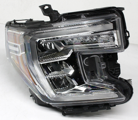 Blemished Module is NOT included (please swap the module off your old lamp). FITMENT NOTES: LED type with LED turn signal. ONLY fits Pickup and Denali models, and New Style 2019 Sierra 1500 models (mirrors mounted to door skin). Lens surface has may have minor marks. May have other minor imperfections. Please match part numbers before purchasing.** ### Photos ![