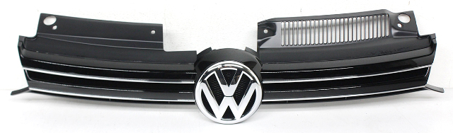 1K9-853-651-G-ZLL OEM Black with Chrome Grille For VW Golf, Jetta