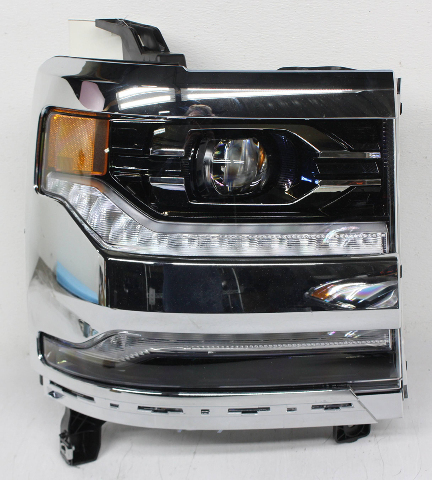 Blemished Module is included. FITMENT NOTES: Right (passenger) side headlamp, LED type (Option T4L) with chrome bezel surround. WARNING: For proper functionality, system may require dealer level programming after installation. Lens surface may have marks. May have other minor imperfections. It may have marks from storage and handling but overall in excellent working condition. Multiple similar items in stock; item received may not be exactly as pictured but will be as described. Please match part numbers before purchasing.** ### Photos ![