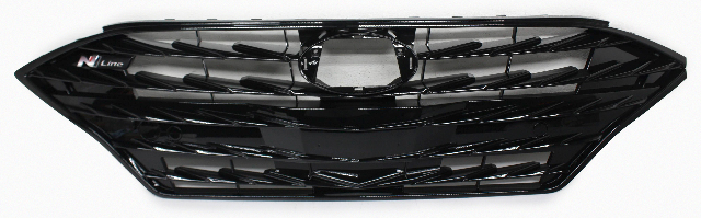 Blemished Corner is chipped. FITMENT NOTES: Upper main grille with gloss black finish. ONLY for US market N Line models w/OUT surround view option, and w/OUT remote control parking option. May have other minor imperfections. It may have marks from storage and handling but overall in excellent working condition. The color of the part can look different, on different monitors. Please match part numbers and double check the color before purchasing.** ### Photos ![