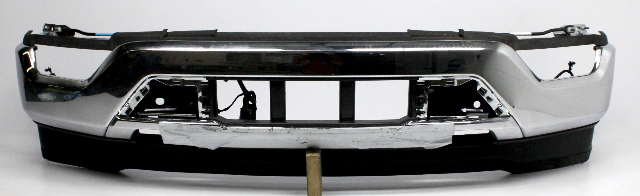 Blemished May need to be resurfaced. Fog lamps are NOT included. Plug is missing (please swap your old harness). FITMENT NOTES: Front bumper, Chrome type. ONLY for models with LED fog lamps, w/OUT park assist option. May have other minor imperfections. It may have marks from storage and handling but overall in excellent working condition. The color of the part can look different, on different monitors. Please match part numbers and double check the color before purchasing.** ### Photos ![