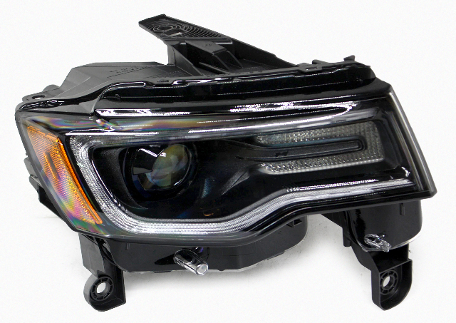 Blemished FITMENT NOTES: Right (passenger) side headlamp, High Intensity Discharge (HID), Bi-Xenon type with 7 pin harness. Black inner bezel with LED running lamps (Option LMZ), w/OUT auto leveling feature. ONLY for 2021-2022 WK models (6th digit VIN E or F). Comes as shown. Lens surface may have marks. May have other minor imperfections. It may have marks from storage and handling but overall in excellent working condition. Multiple similar items in stock; item received may not be exactly as pictured but will be as described. Please match part numbers before purchasing.** ### Photos ![