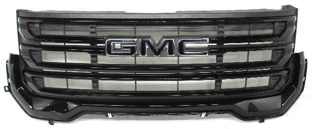 OEM Upper Grille For GMC Acadia Gloss Black with Black Emblem