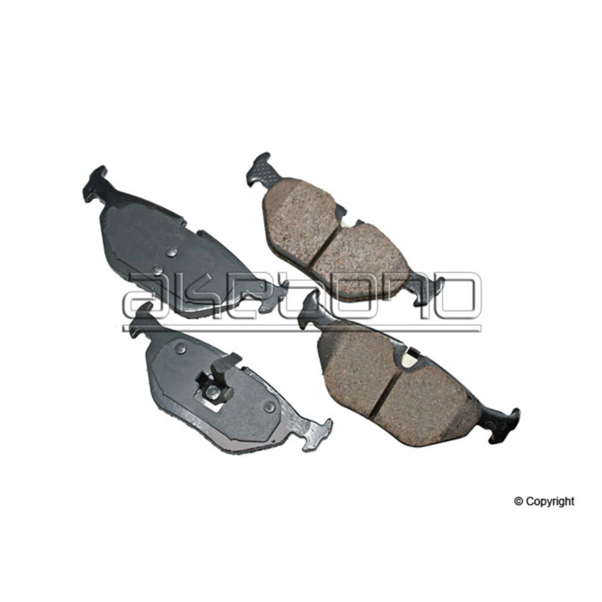 Disc Brake Pad Set-Euro Ultra Premium Ceramic Pads Rear Akebono EUR763