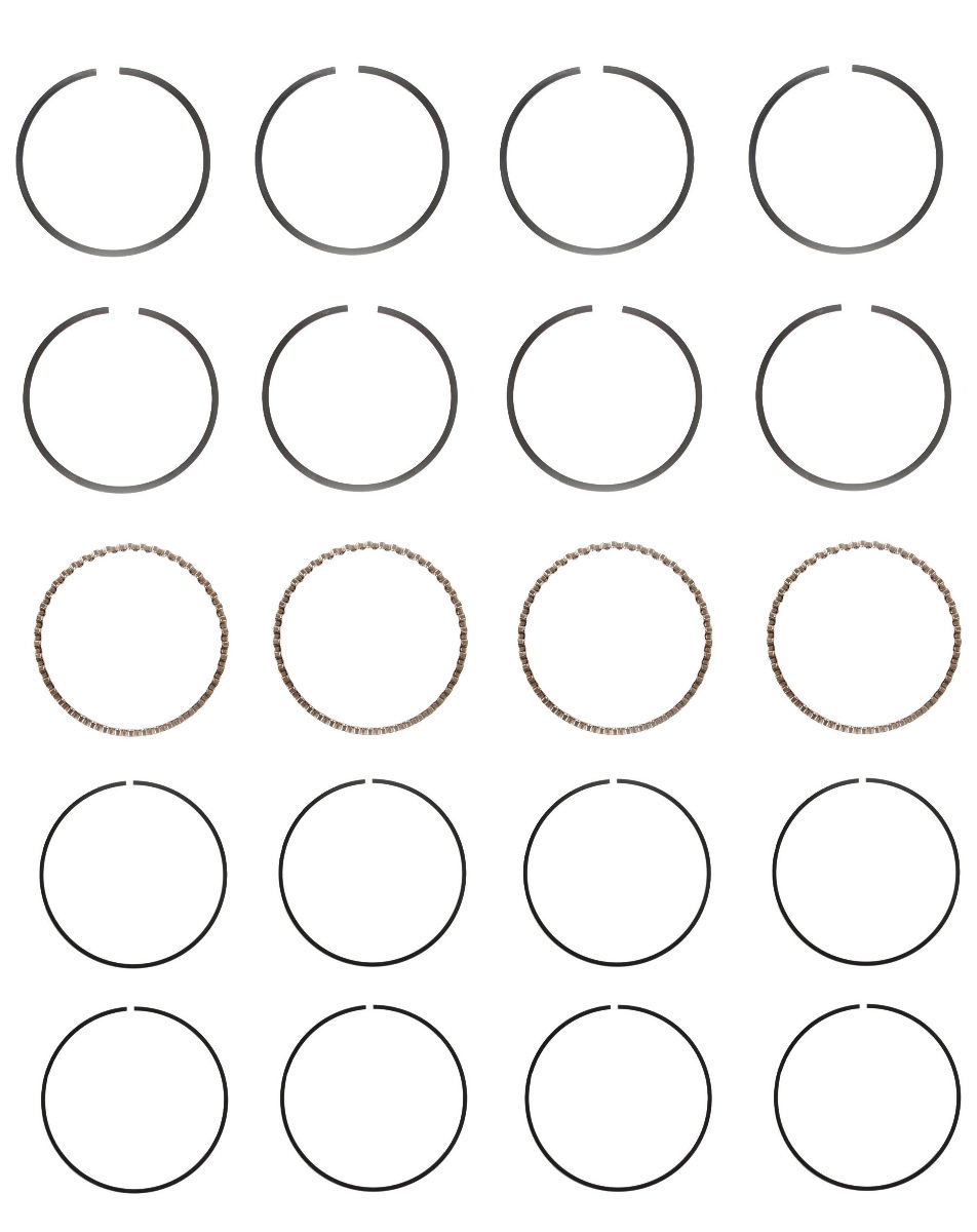 EngineTech Piston Ring Set for 1 Engine .75mm .030in Oversize .75mm .030in Oversize  Direct Fit