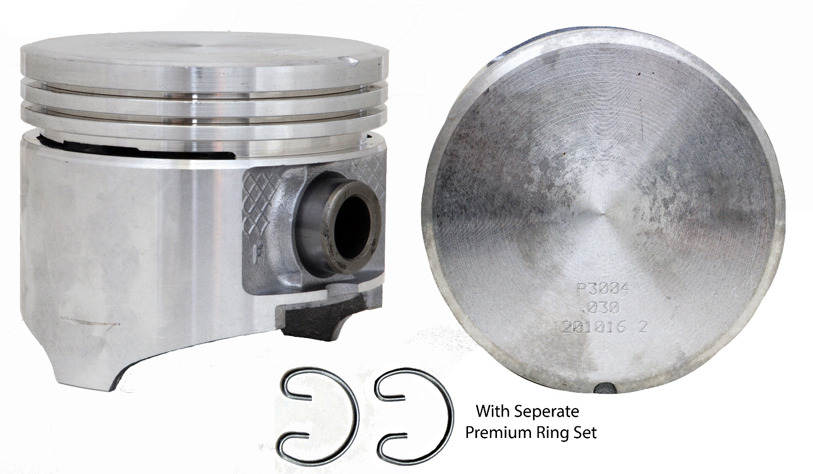 EngineTech Piston Set with Rings Pack of 6 Direct Fit