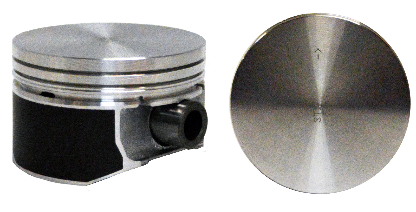 EngineTech Piston Set Pack of 6 Standard Size Standard Size  with Wrist Pins Direct Fit