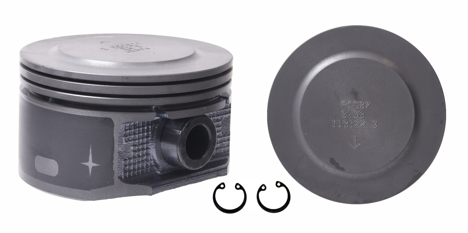 EngineTech Piston Set Pack of 8 1.0mm .040in Oversize 1.0mm .040in Oversize  with Wrist Pins Direct Fit