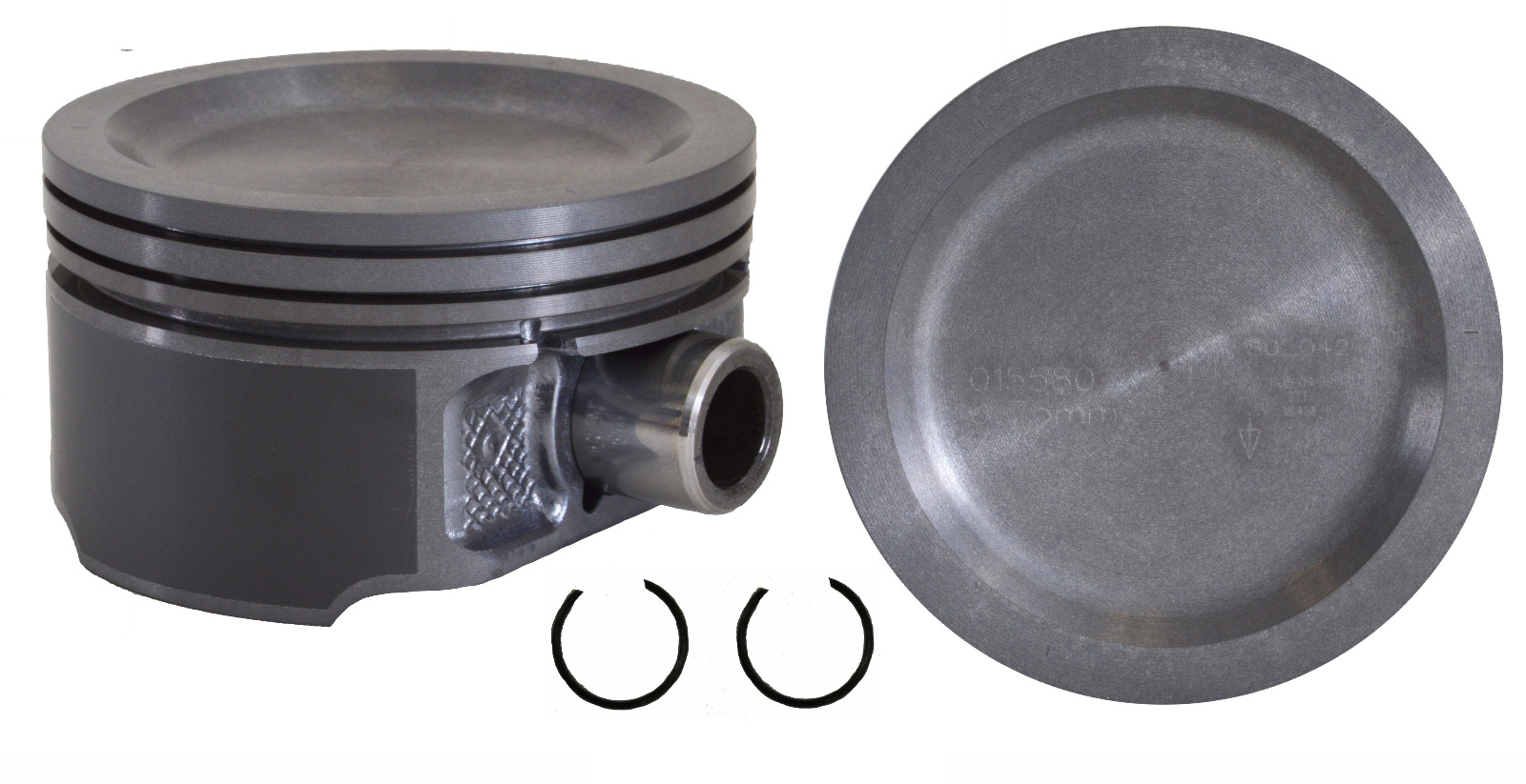 EngineTech Piston Set Pack of 8 .50mm .020in Oversize .50mm .020in Oversize  with Wrist Pins Direct Fit