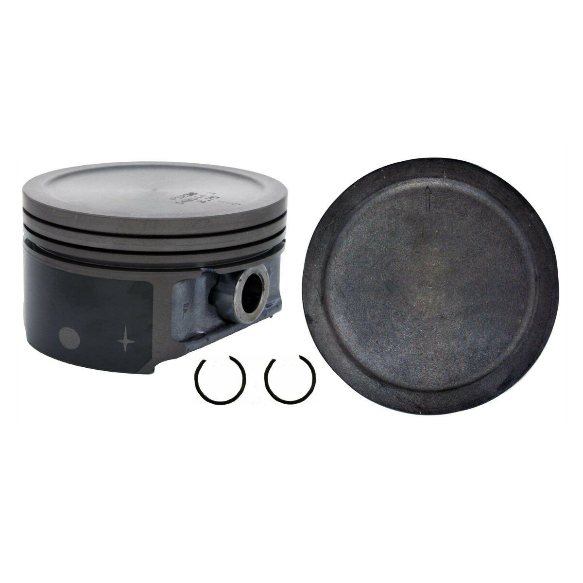 EngineTech Piston Set Pack of 8 .020in .50mm Oversize .020in .50mm Oversize  with Wrist Pins Direct Fit