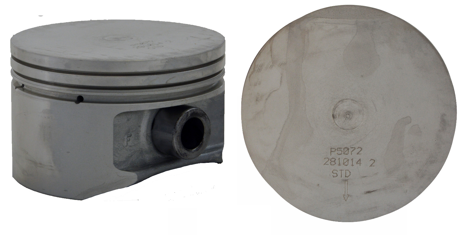 EngineTech Piston Set Pack of 6 Standard Size Standard Size  with Wrist Pins Direct Fit