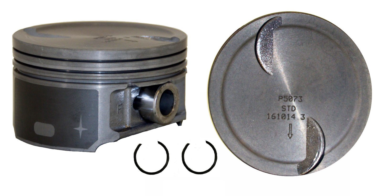 EngineTech Piston Set Pack of 8 .040in 1.00mm Oversize .040in 1.00mm Oversize  with Wrist Pins Direct Fit