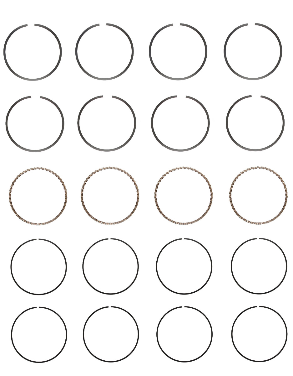 EngineTech Piston Ring Set for 1 Engine .75mm .030in Oversize .75mm .030in Oversize  Direct Fit