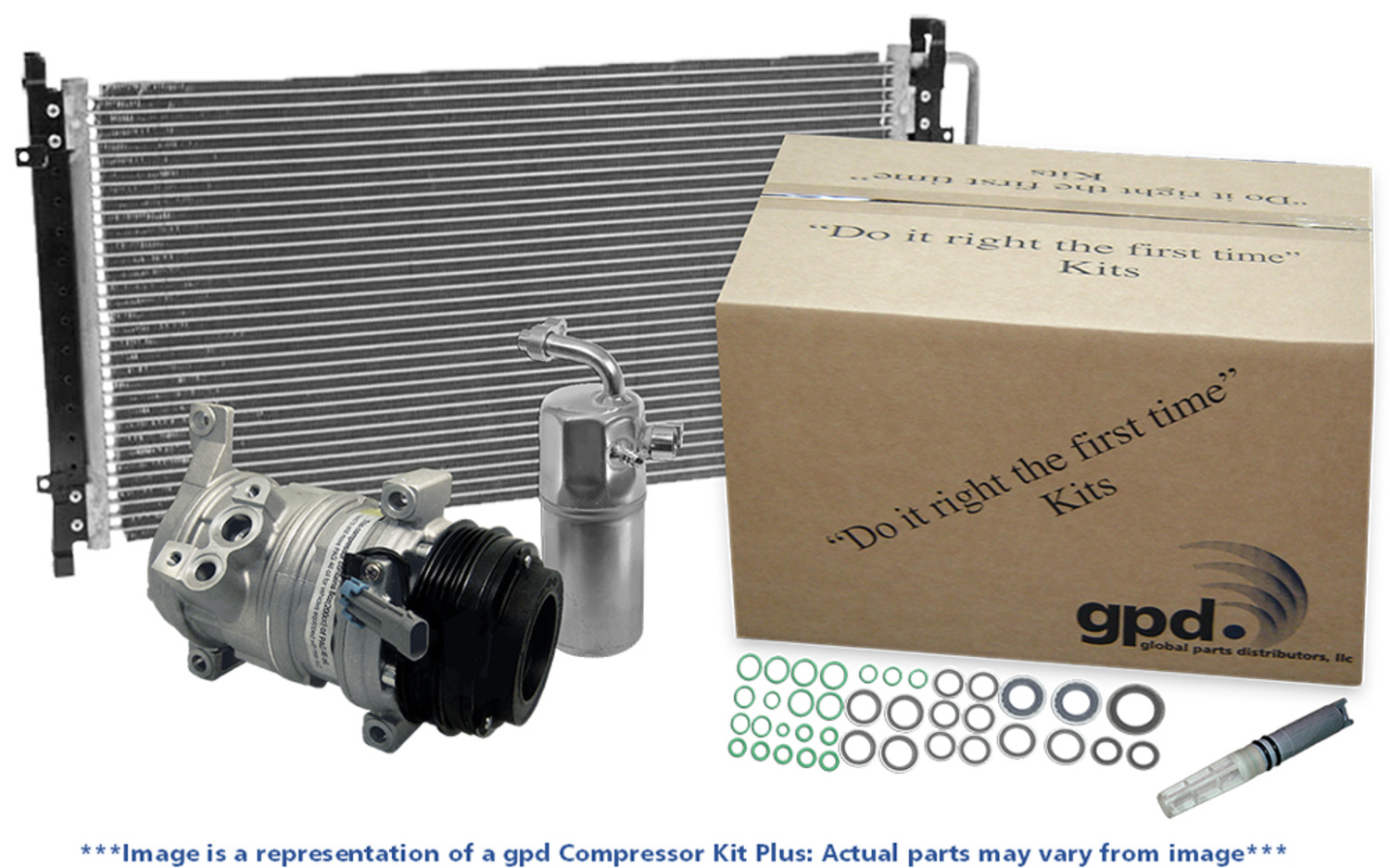 GPD A/C Compressor and Condenser Kit 
