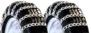 Titan Garden Tractor Tire Chains 2-Link Spacing Snow Ice Mud 4.5mm 13x4x8