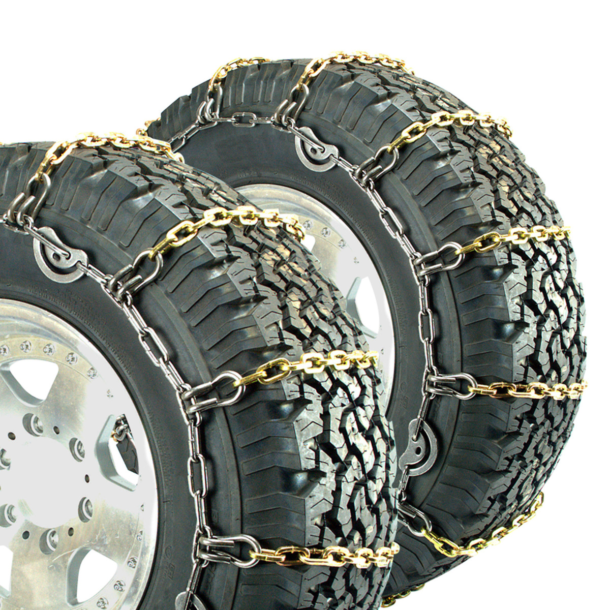 Titan Alloy Square Link Truck CAM Tire Chains On Road Ice/Snow 5.5mm 265/65-18