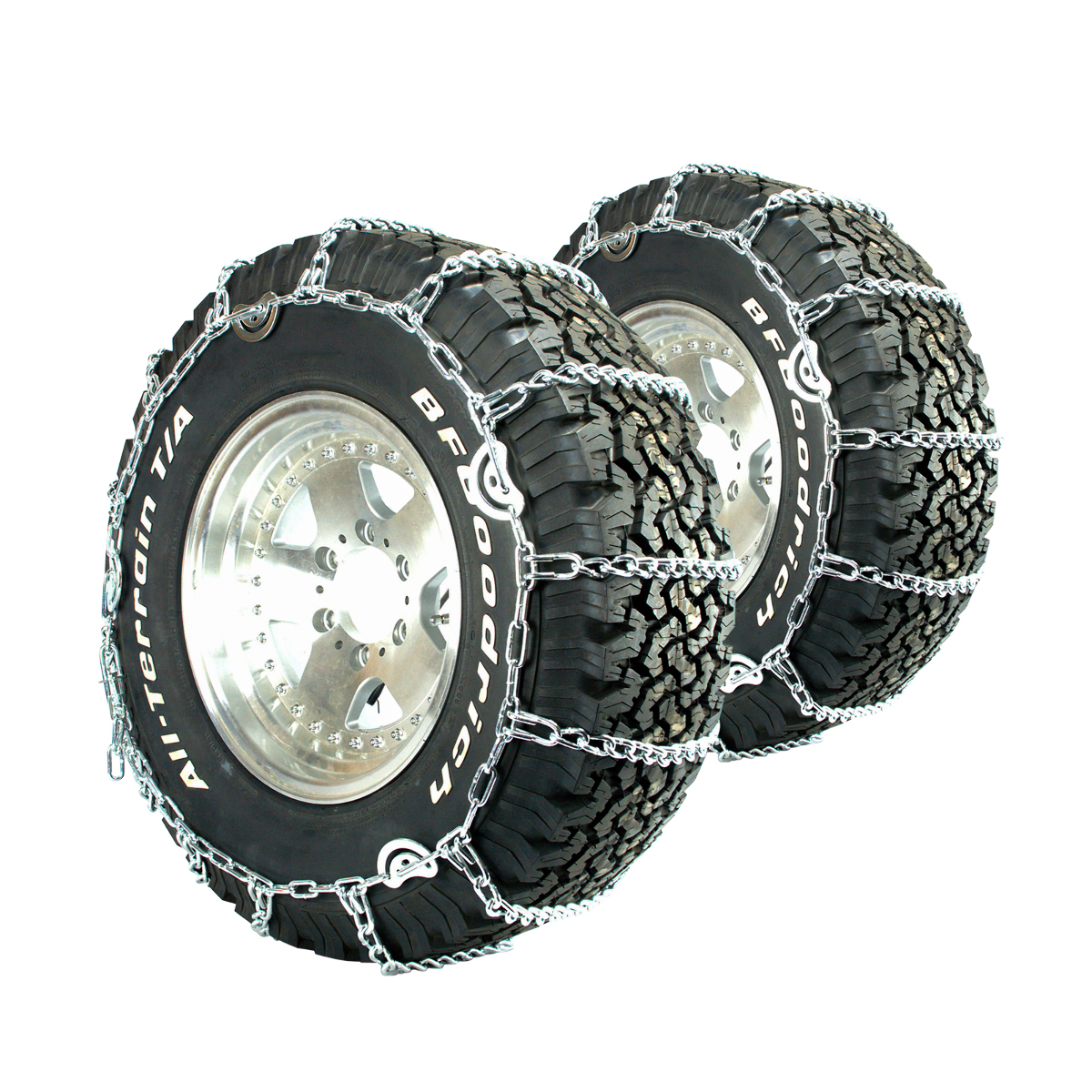 Titan Truck Link Tire Chains CAM Type On Road Snow/Ice 7mm 9-22.5