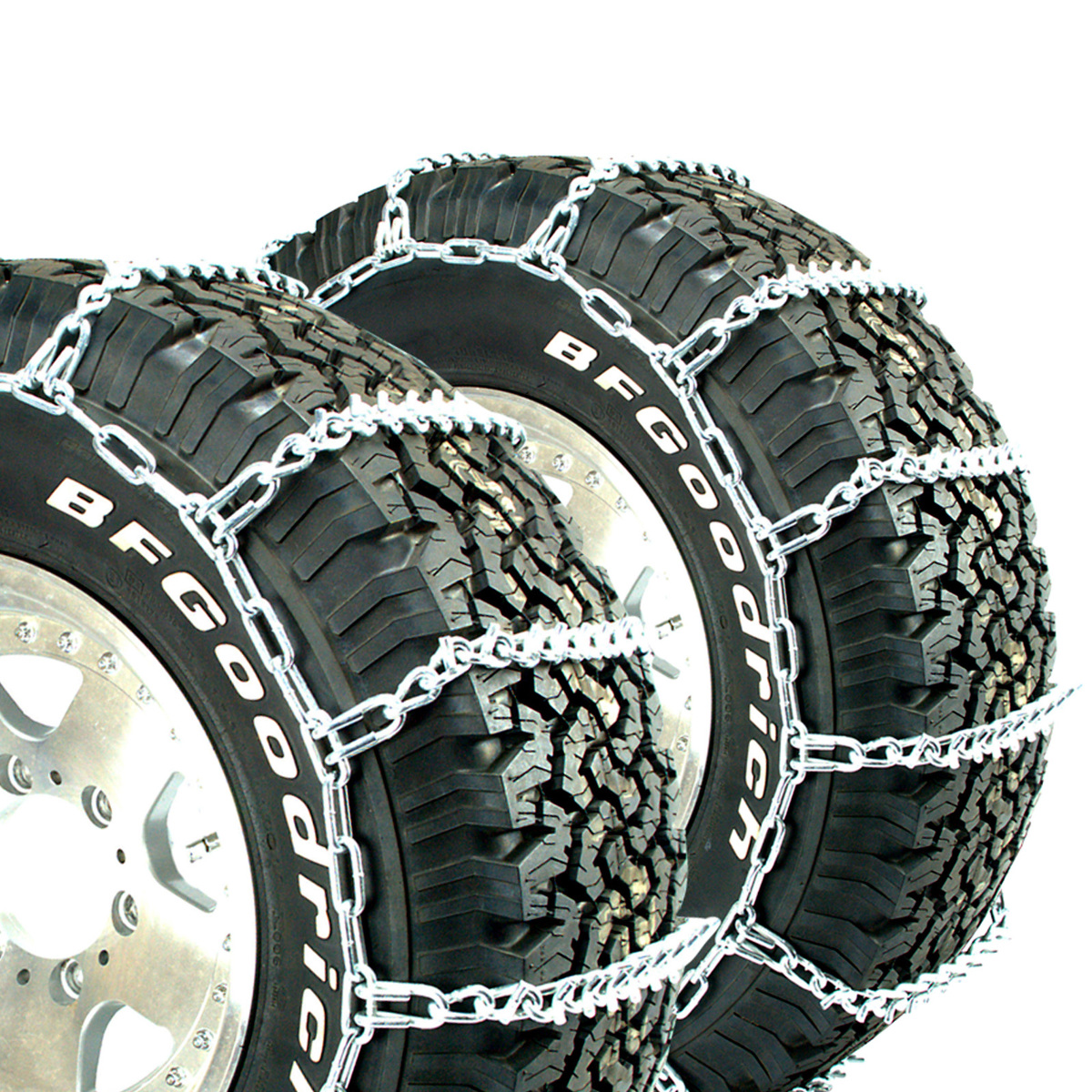 Titan Truck Link Tire Chains CAM Type On Road Snow//Ice 5.5mm 265//75-17