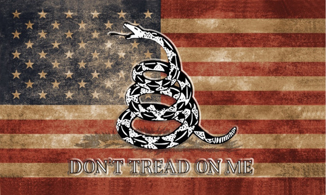 Bandera Gadsden USA 3x5 Pies - Don't Tread On Me (DTOM) Bandera Táctica Americana
