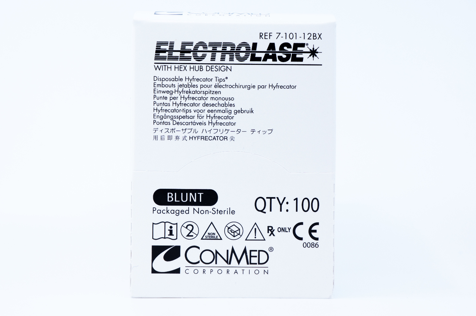 Conmed 710112BX Electrolase Blunt Tips Disposable Hyfrecator Tips