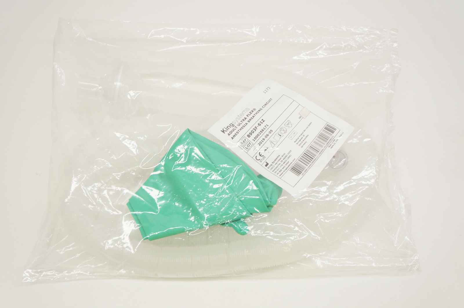 King Systems 8903F-61Z Adult Ultra Flex Anesthesia Breathing Circuit