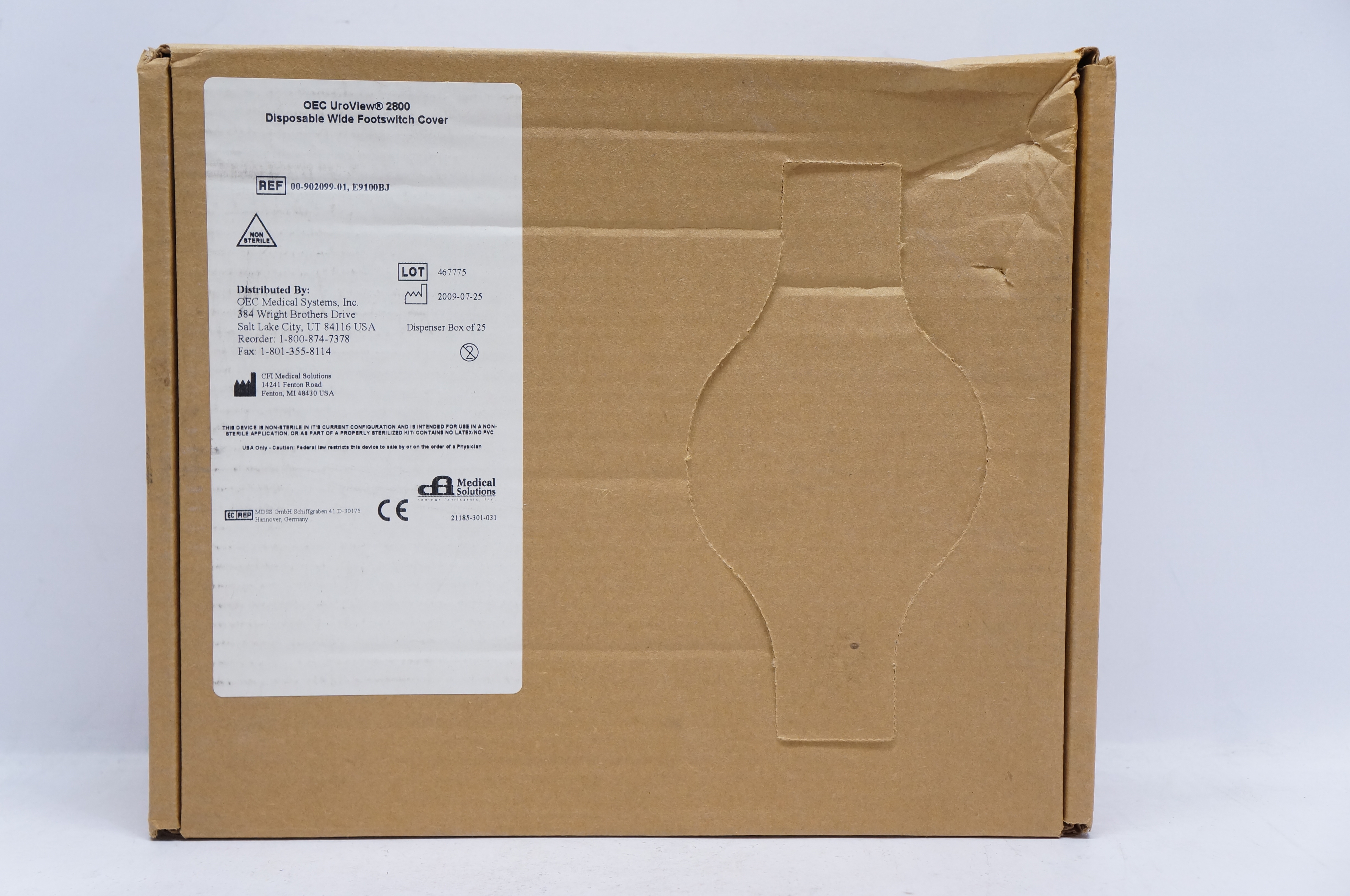 OEC Medical 00-902099-01 OEC UroView 2800 Wide Footswitch Cover