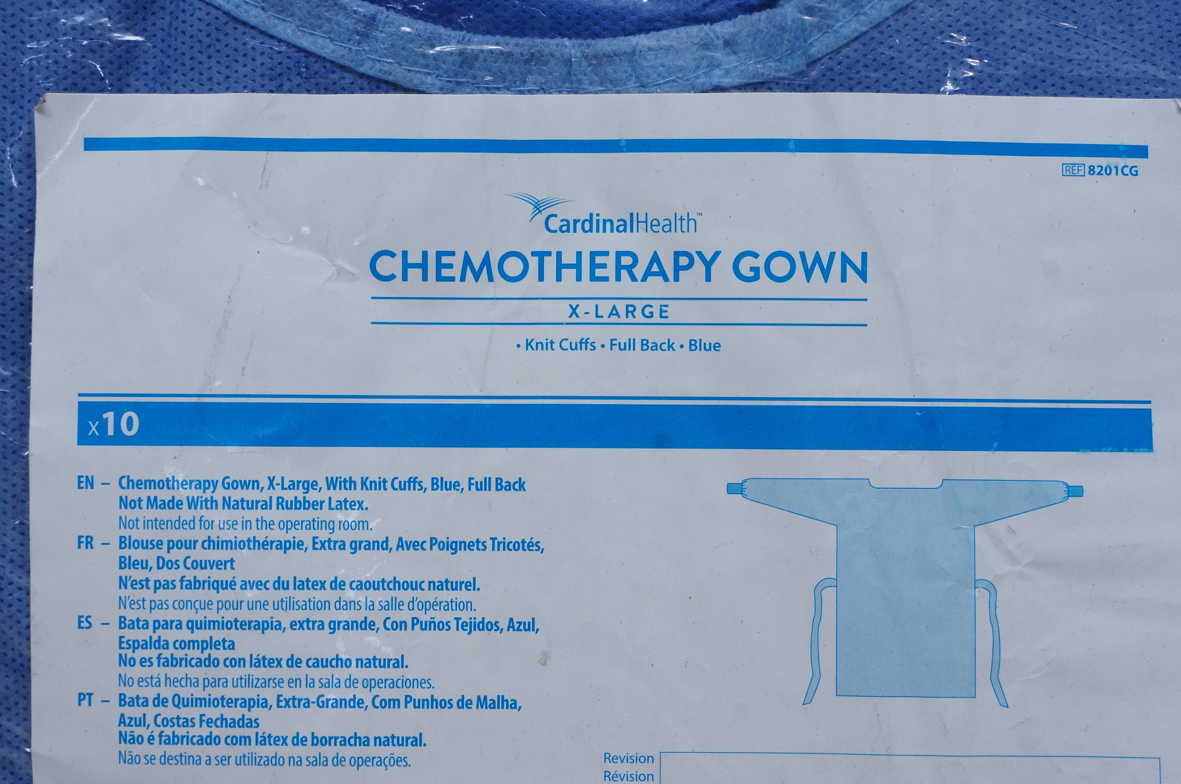 Cardinal Health 8201CG Chemotherapy G o w n, XLarge Box of 10 eBay