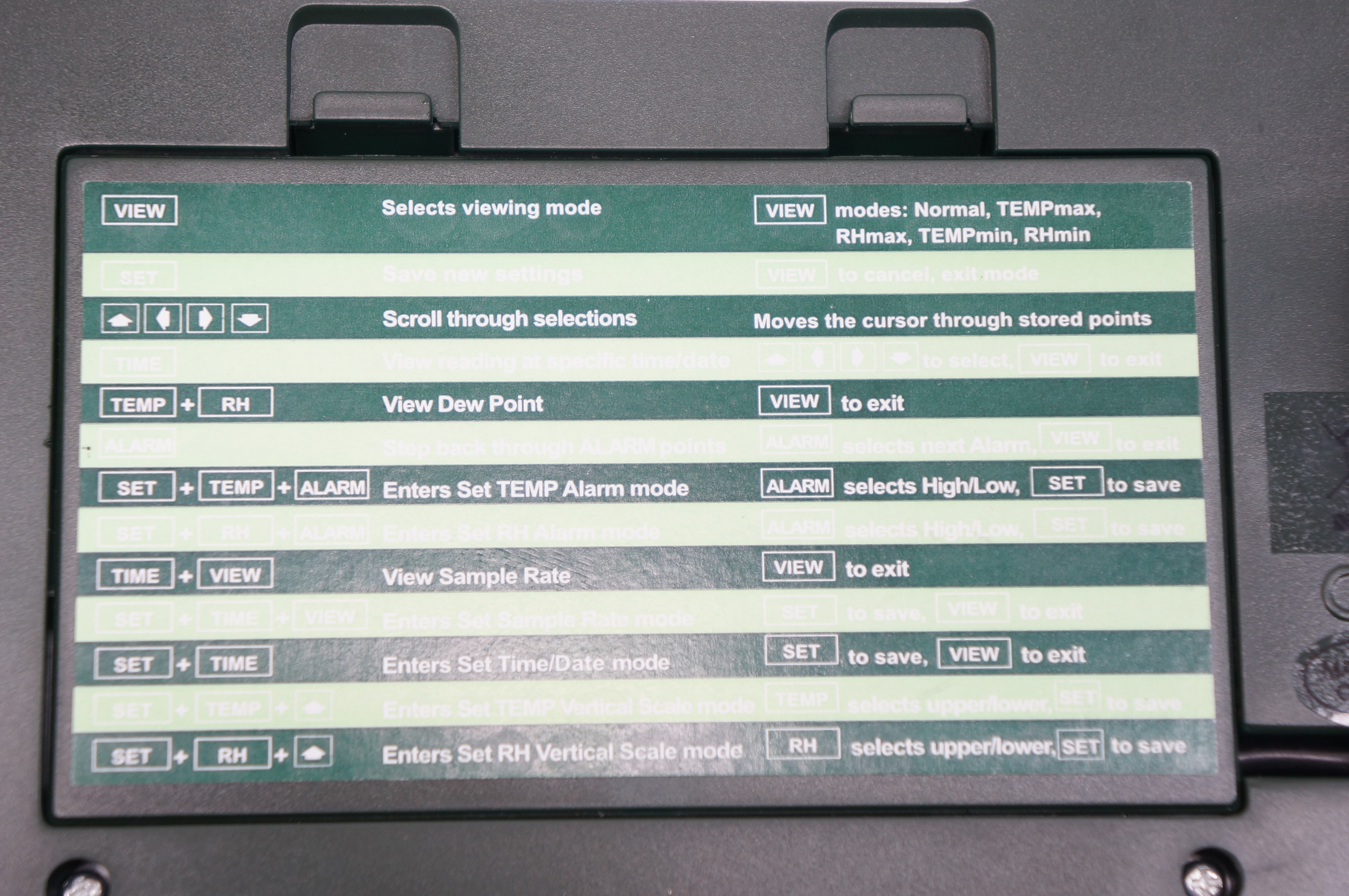 Extech RH520 Feuchtigkeits- und Temperaturrekorder